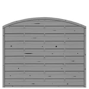 Bogendichtzaun Monegro 180x150/131 cm geschlossen Fichte Basaltgrau 180 x 150/131 cm geschlossen | Fichte Basaltgrau