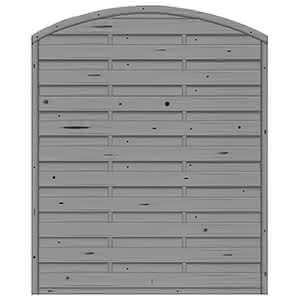 Bogendichtzaun Monegro 150x180/161 cm geschlossen Fichte Basaltgrau 150 x 180/161 cm geschlossen | Fichte Basaltgrau
