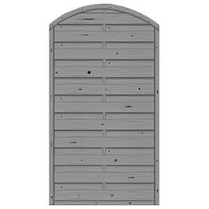 Bogendichtzaun Monegro 100x180/161 cm geschlossen Fichte Basaltgrau 100 x 180/161 cm geschlossen | Fichte Basaltgrau