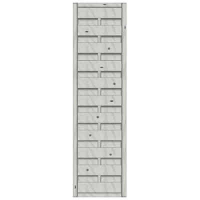 Dichtzaun Madras 50x180 cm geschlossen Fichte Struktur Grau 50 x 180 cm geschlossen | Fichte Grau