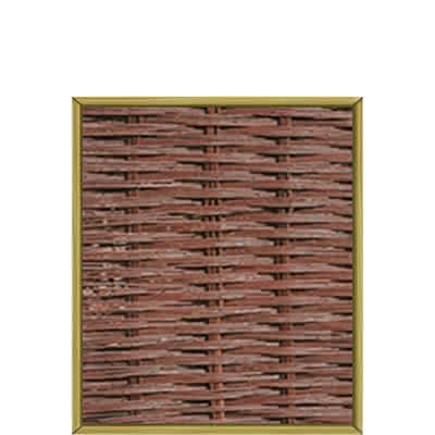 Weidenzaun Holm 120x140 cm Weidenruten ölbehandelt 120 x 140 cm
