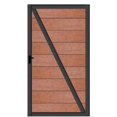Kingston Systemzaun Bamboo Türelement 100x181 cm Re 100x181 cm Tür Re