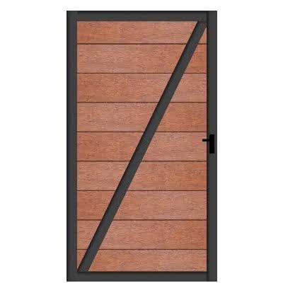 Kingston Systemzaun Bamboo Türelement 100x181 cm Li 100x181 cm Tür Li