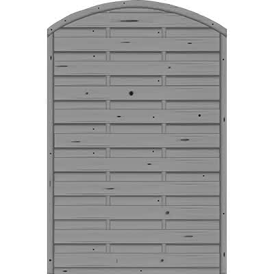 Bogendichtzaun Monegro 120x180/161 cm geschlossen Fichte Basaltgrau 120 x 180/161 cm geschlossen | Fichte Basaltgrau