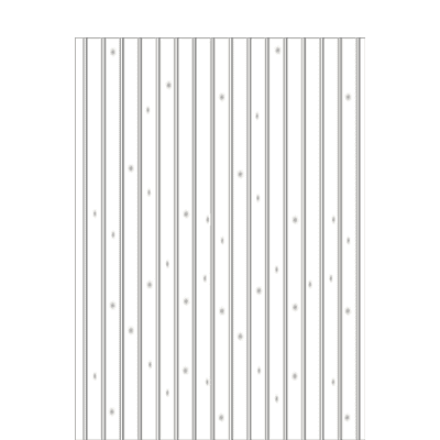 Carport Wandelement 1396,7 x 1935 mm, aus Rundkantenprofilbretter, Fichte weiß grundiert 1396,7 mm | 1935 mm | Fichte Leimholz weiß