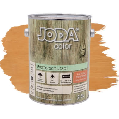 Joda®color Wetterschutzöl 2,5 Liter UV-Natur transparent 2,5 Liter | UV-Natur transparent