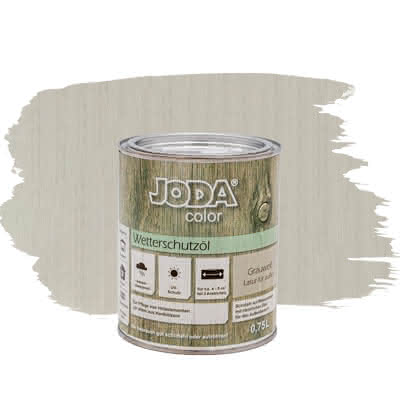 Joda®color Wetterschutzöl 0,75 Liter Grauweiß 0,75 Liter | Grauweiß