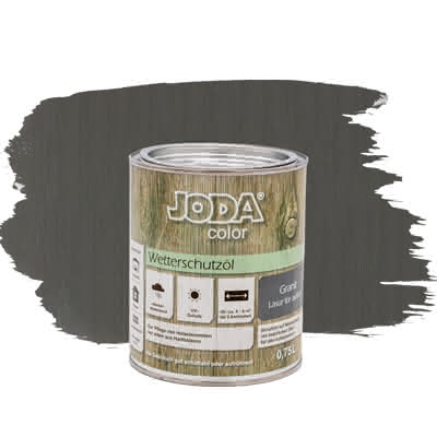 Joda®color Wetterschutzöl 0,75 Liter Granit 0,75 Liter | Granit