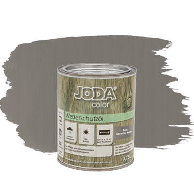 Joda®color Wetterschutzöl 0,75 Liter Grau 0,75 Liter | Grau
