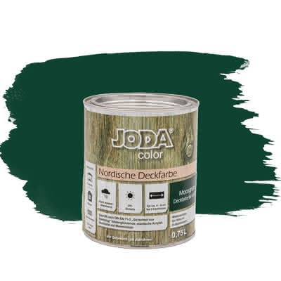 Joda®color Nordische Deckfarbe 0,75 Liter Moosgrün 0,75 Liter | Moosgrün