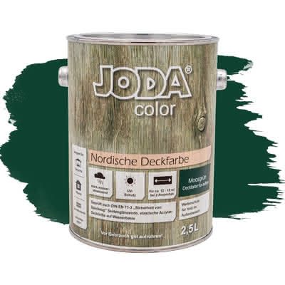 Joda®color Nordische Deckfarbe 2,5 Liter Moosgrün 2,5 Liter | Moosgrün