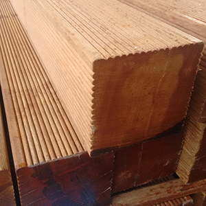 Bangkirai, FSC-zertifiziert (FSC 100%), Pfosten naturbelassen 90x90 mm 