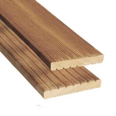 Bangkirai, FSC-zertifiziert (FSC 100%), naturbelassen Anti-Slip-Profil 25x145x3050 mm 3,05 m