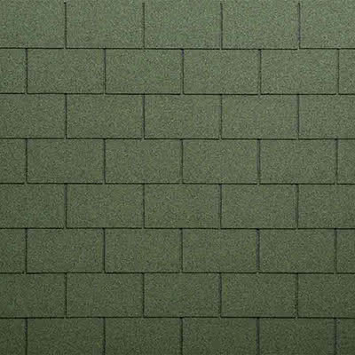 Bitumen-Dachschindeln, Rechteck, grün Grün