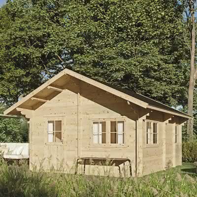 Holzhaus Bausatz Blockbohlenhaus Domicil 