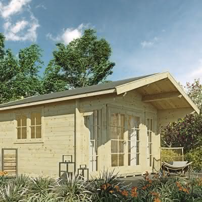 Grosses Gartenhaus Lodge 