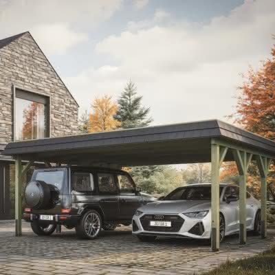 Doppelcarport Grömitz | Breite: 605 cm 