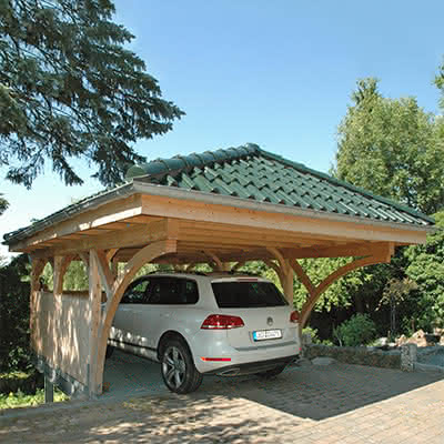 Carport Massivholz Kampen | Breite: 405 cm 