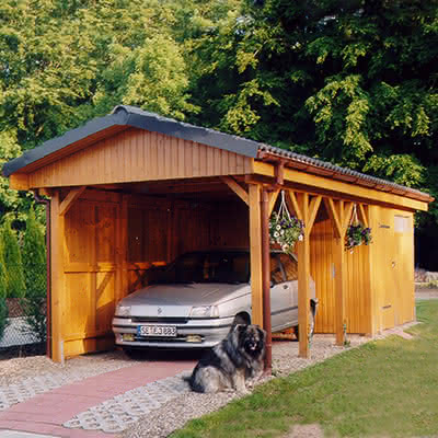 Carport Massivholz Wedel | Breite: 305 cm 