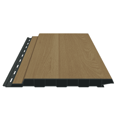 PVC-Fassaden-Standardprofil, foliert, 17x180x6000 mm coriander oak Coriander Oak