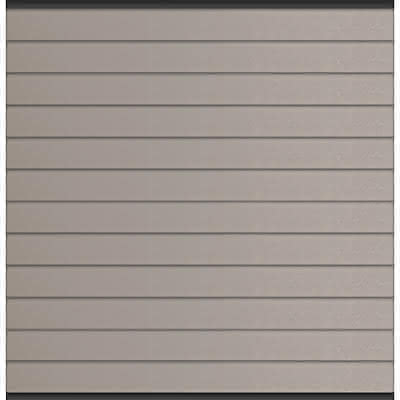 cWPC-Systemzaun Kingston One 178x183 cm Steingrau 178x183 cm Zaun | Steingrau
