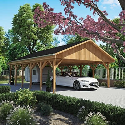 Doppelcarport Würzburg| Breite: 605 cm 