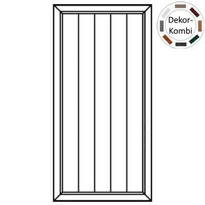 Joda® Exklusiv PVC Sichtschutz (E02) Zaunelement geschlossen 900x1800/900 mm Dekor E02-090x180 | nach Wahl / nach Wahl