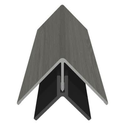 Eck-Profil zweiteilig für PVC-Fassade, foliert, 50x50x6000 mm grey amanita oak grey amanita oak