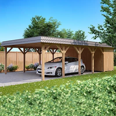 Einzelcarport Glücksburg | Breite: 505 cm 