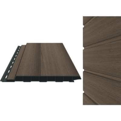 PVC-Fassaden-Standardprofil, foliert, 17x180x6000 mm 
