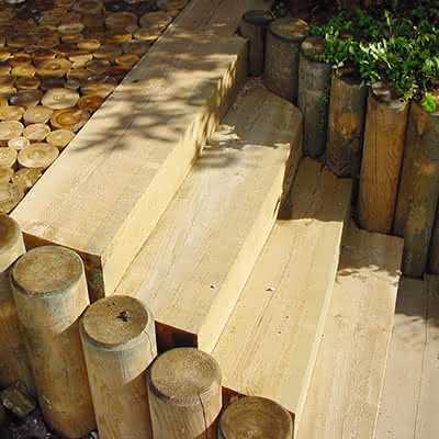 Gartenbauschwellen Kiefer KDI 10x20 cm sägerau 2,50 m ca. 10 x 20 cm sägerau | 2,50 m
