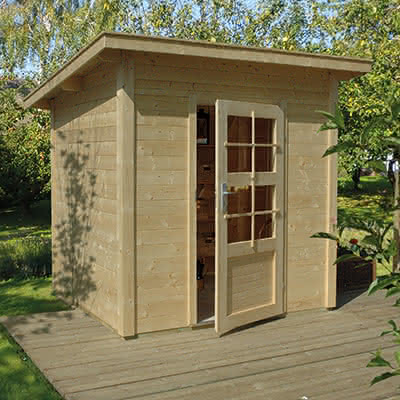 Gartenhaus 2x2 mit Pultdach Skanderborg 200x200 cm 