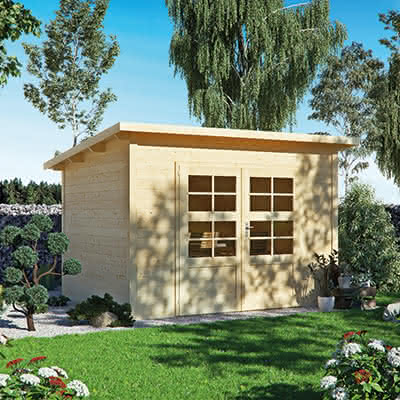 Gartenhaus mit Pultdach -Gerätehaus Strandby- 