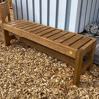 Gartensitzbank Stanford, Fichte Walnuss Walnuss