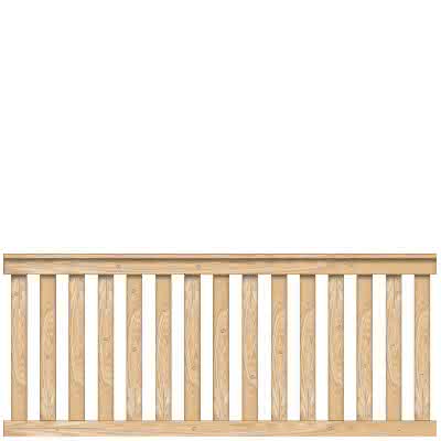 Vorgartenzaun Granada 190x80 cm Gartenzaun Europäische Lärche Zaunelement | Euro. Lärche