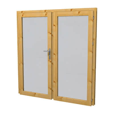 Gartenhaus-Tür Greena, 180 x 190 cm,  einfachverglast, DIN links, für 28 mm BB Greena DIN li | 28 mm