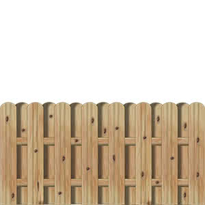 Staketenzaun Herrera 180x90 cm Vorgartenzaun Lärche naturbelassen 180 x 90 cm Vorgartenzaun | Lärche naturbelassen
