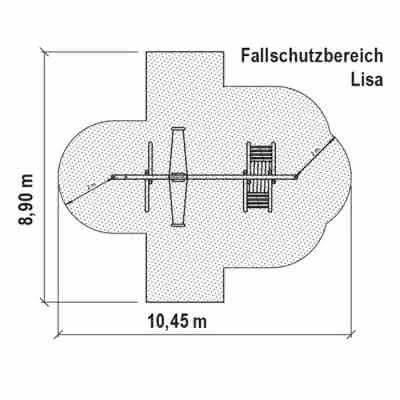 Fundament-Set für Spielanlage Lisa, ohne Beton 