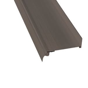 Alu-Wandanschluss für Stegplatten anthrazit 6100 mm anthrazit | 6100 mm