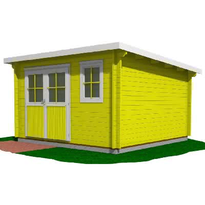 45 mm Blockhaus Bungalow 368x368 cm 368 x 368 cm | 45 mm