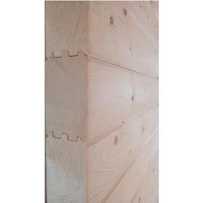 90 x 146 mm Fichte-Blockbohle, naturbelassen 