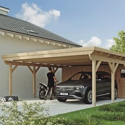 City Carport 4, Größe 600 x 750 cm, ohne Geräteraum City Carport 4