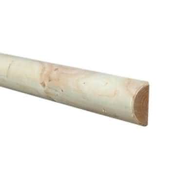 Zaunriegel, gefräst und getrennt, Nadelholz naturbelassen, Ø 8 x 250 cm 