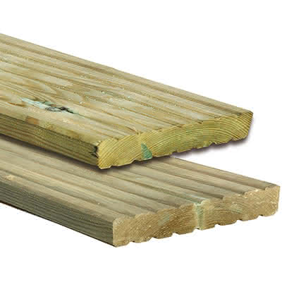 Komplett-Terrasse KDI beids. genutet 3 x 3 | 4 x 3 | 5 x 3 m 