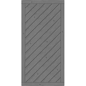 Sichtschutzelement Lugano 90x180 cm geschlossen Fichte Granit 90 x 180 cm geschlossen