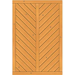 Sichtschutzelement Lugano 120x180 cm geschlossen Fichte Pinie 120 x 180 cm geschlossen