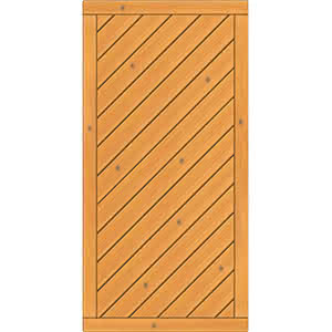 Sichtschutzelement Lugano 90x180 cm geschlossen Fichte Pinie 90 x 180 cm geschlossen