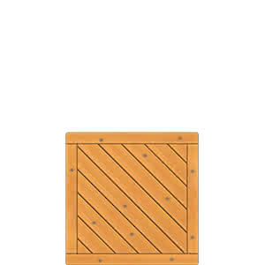 Vorgartenzaun Lugano 90x90 cm Vorgartenzaun geschlossen Fichte Pinie 90 x 90 cm Vorgartenzaun geschlossen