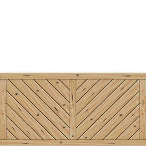 Vorgartenzaun Lugano 180x90 cm Vorgartenzaun geschlossen Lärche/Douglasie naturbelassen 180 x 90 cm Vorgartenzaun geschlossen
