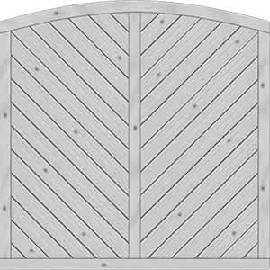 Dichtzaun Lyon 180x180/165 cm geschlossen Fichte Grau 180 x 180/165 cm geschlossen | Fichte Grau